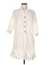 Khaadi Ivory 3/4 Sleeve Button-Down Shirt Size M - photo 1