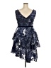 MARCHESA notte 100% Polyester Paisley Blue Cocktail Dress Size 18 - photo 2