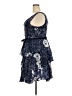 MARCHESA notte 100% Polyester Paisley Blue Cocktail Dress Size 18 - photo 5