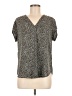 Fun2Fun 100% Polyester Black Short Sleeve Blouse Size M - photo 1