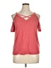 Shein Curve Red Short Sleeve Top Size 0X - photo 1
