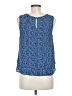 Simply Styled 100% Polyester Blue Sleeveless Blouse Size M - photo 2