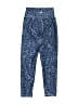 Gap Fit Animal Print Blue Active Pants Size 4 - 5 - photo 2