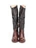 BED|STU 100% Leather Brown Black Boots Size 6 - photo 2