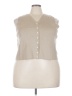 Nipon Studio Tan Sweater Vest Size 3X - photo 1