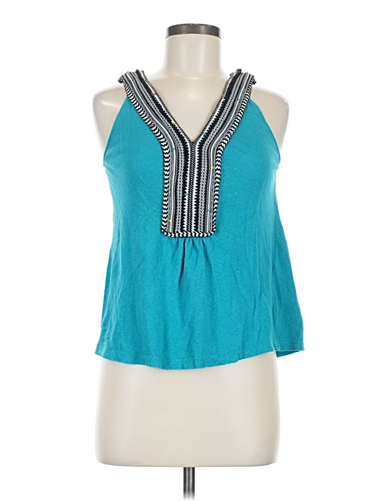 Pre-owned Akemi + Kin Sleeveless Blouse In Teal