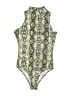 Unbranded Animal Print Yellow Bodysuit Size S - photo 1
