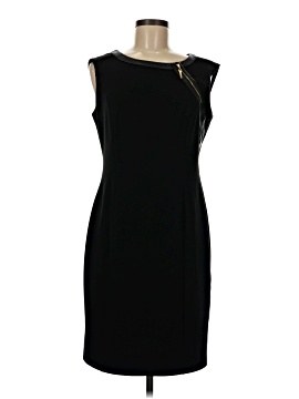 ellen tracy black dress LILY HOUNDSTOOTH BOUCLE DRESS BLACK/WHITE HOUNDSTOOTH / M