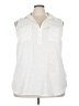 Architect 100% Polyester Ivory Sleeveless Blouse Size 3X - photo 1