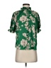 Sienna Sky 100% Polyester Floral Green Short Sleeve Blouse Size XS - photo 1