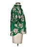 Sienna Sky 100% Polyester Floral Green Short Sleeve Blouse Size XS - photo 4