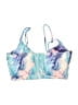 Shein Print Blue Swimsuit Top Size L - photo 2