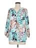 Ivanka Trump 100% Polyester Teal 3/4 Sleeve Blouse Size M - photo 1