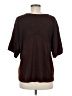 Eri + Ali Burgundy Short Sleeve Blouse Size M - photo 2