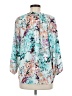 Ivanka Trump 100% Polyester Teal 3/4 Sleeve Blouse Size M - photo 2