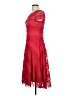 Sangria Stripes Red Cocktail Dress Size 10 Petite - photo 5