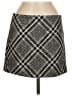 MNG Argyle Gray Black Casual Skirt Size M - photo 1