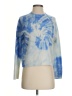 Aqua 100% Cashmere Tie-dye Blue Cashmere Pullover Sweater Size XS - photo 1