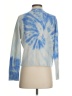 Aqua 100% Cashmere Tie-dye Blue Cashmere Pullover Sweater Size XS - photo 2