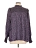 Barbour 100% Lyocell Polka Dots Purple Long Sleeve Blouse Size 12 - photo 1