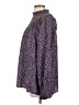 Barbour 100% Lyocell Polka Dots Purple Long Sleeve Blouse Size 12 - photo 5