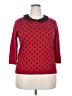 Elle Polka Dots Red Pullover Sweater Size XXL - photo 1