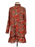 Missguided 100% Polyester Print Red Casual Dress Size 8 - photo 1