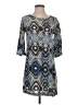 Ella Moss 100% Rayon Print Blue Casual Dress Size S - photo 1