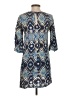 Ella Moss 100% Rayon Print Blue Casual Dress Size S - photo 2
