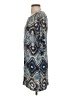 Ella Moss 100% Rayon Print Blue Casual Dress Size S - photo 5