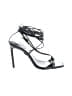 Schutz Silver Black Sandals Size 9 - photo 1