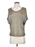 Vince. Metallic Silver Short Sleeve Top Size XS - photo 1