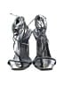Schutz Silver Black Sandals Size 9 - photo 2