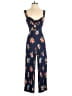 Madewell 100% Viscose Floral Blue Jumpsuit Size 0 - photo 1