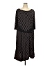 Perceptions Polka Dots Black Casual Dress Size 3X - photo 1