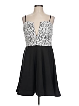 sachin and babi light blue dress Bailee Red Floral Applique And Ruched Tube Mini Dress - Red