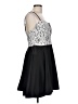 Venus 100% Polyester Silver Cocktail Dress Size L - photo 4