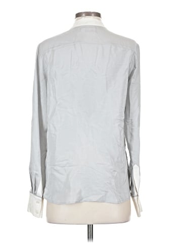 FRAME Long Sleeve Silk Top (view 2)