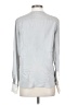 FRAME 100% Silk Silver Long Sleeve Silk Top Size XS - photo 2