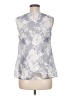 Mario Serrani Silver Sleeveless Blouse Size M - photo 2