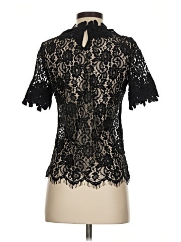 Blue Tassel Short Sleeve Blouse (view 2)