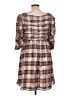 Saylor Plaid Brown Casual Dress Size L - photo 2