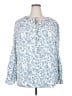 Simex 100% Polyester Blue 3/4 Sleeve Blouse Size 3X - photo 1