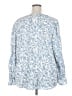 Simex 100% Polyester Blue 3/4 Sleeve Blouse Size 3X - photo 2