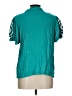 Cato 100% Rayon Teal Short Sleeve Blouse Size L - photo 2
