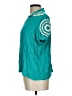 Cato 100% Rayon Teal Short Sleeve Blouse Size L - photo 5