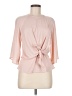 Topshop 100% Polyester Pink 3/4 Sleeve Blouse Size 6 - photo 1