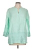 Talbots 100% Polyester Green 3/4 Sleeve Blouse Size L - photo 1