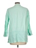 Talbots 100% Polyester Green 3/4 Sleeve Blouse Size L - photo 2