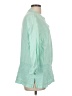 Talbots 100% Polyester Green 3/4 Sleeve Blouse Size L - photo 4
